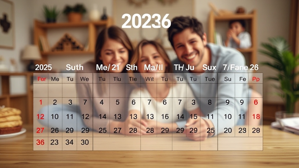 2025-26년 손 없는 날 달력 (realistic 스타일)