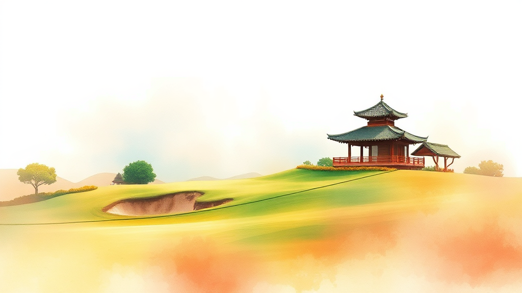 최저가 제주 골프 패키지 예약 전략 (watercolor 스타일)