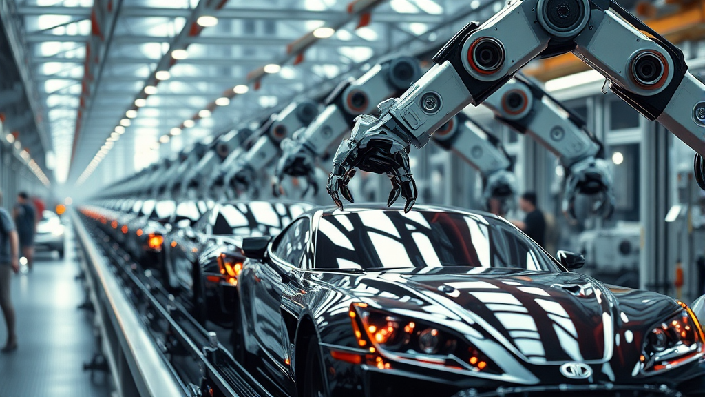 로봇 사업 진출, 주가 영향은? (realistic 스타일)