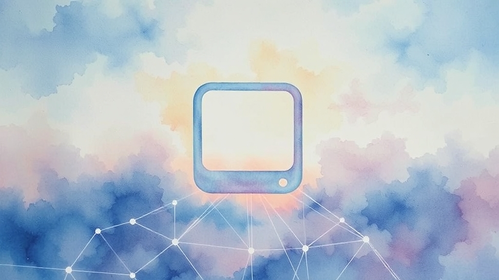 쓰레드의 한계와 미래 (watercolor 스타일)