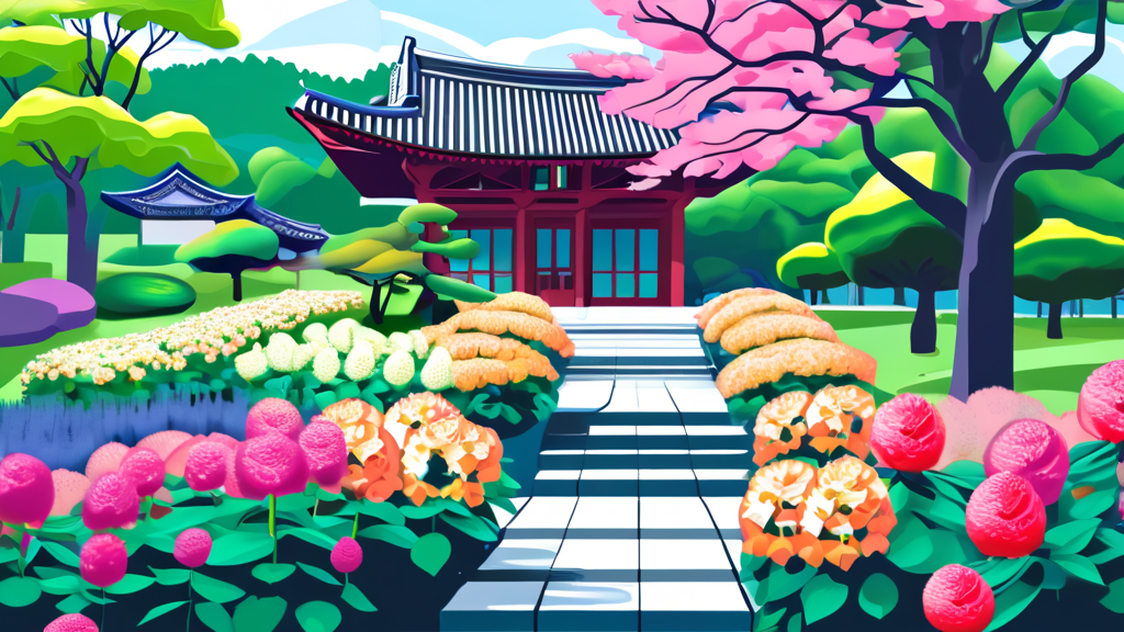 경기도 광주 추천 명소 3곳 (illustration 스타일)