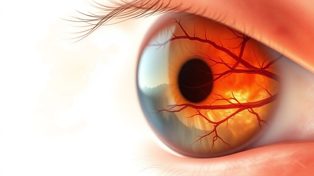 당뇨망막병증의 종류와 단계별 증상 (watercolor 스타일)