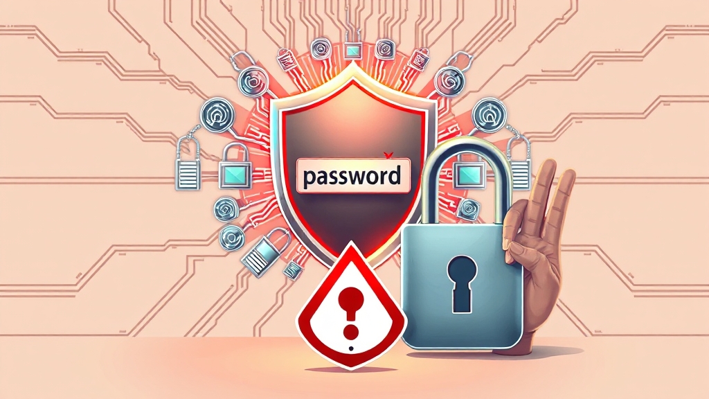 해킹 예방 및 보안 강화 (illustration 스타일)