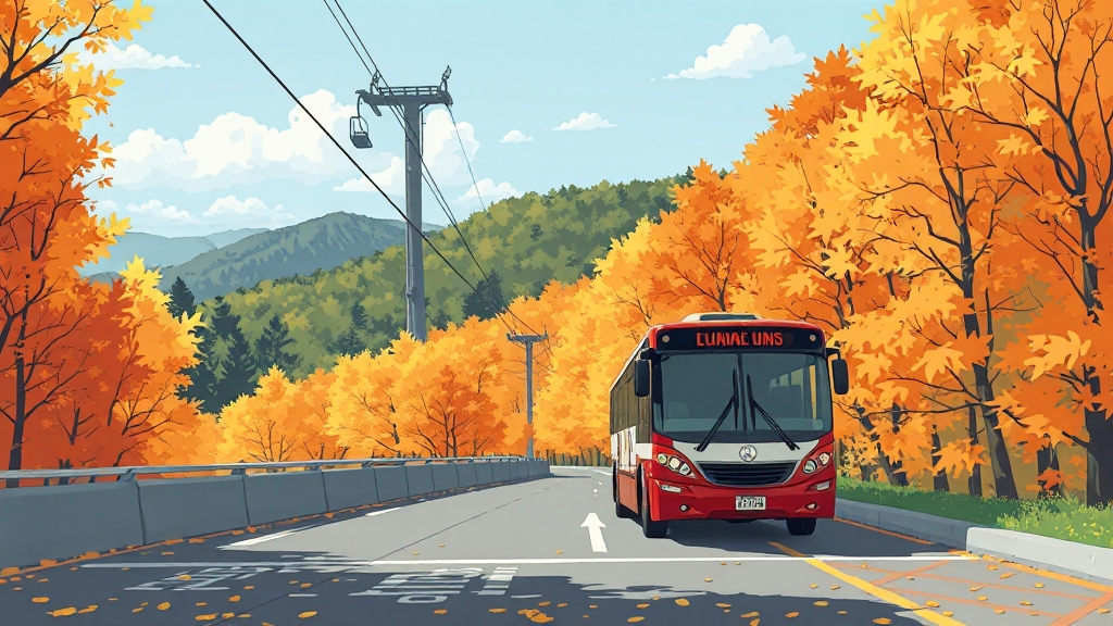 화담숲 주차, 어디에 해야 할까요? (illustration 스타일)