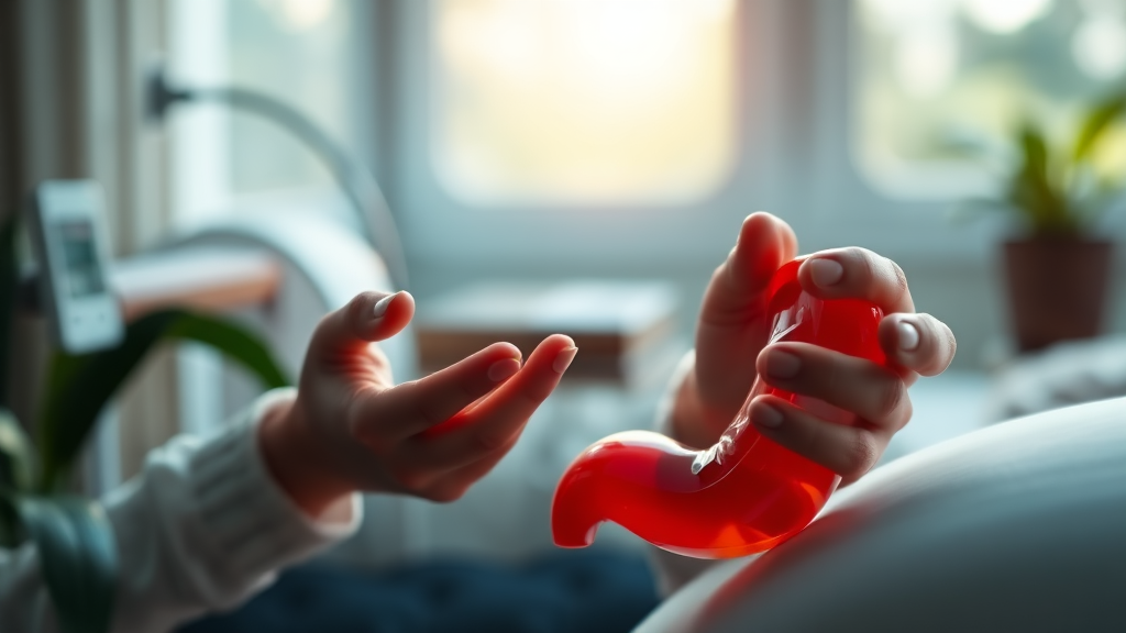 부작용 및 주의사항 (realistic 스타일)