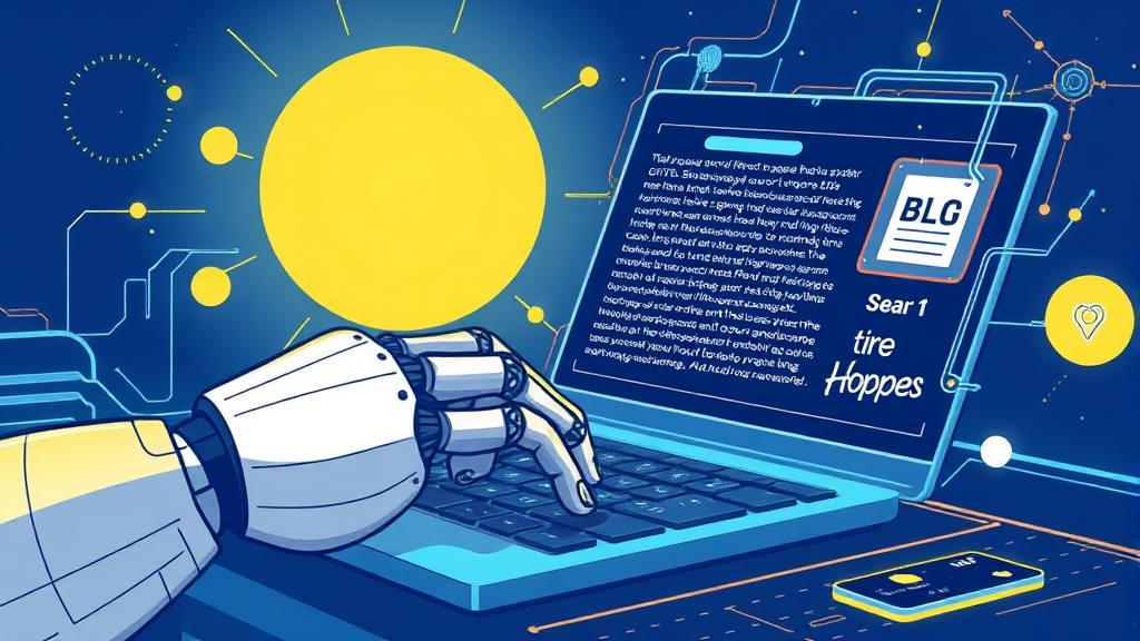 AI 블로그 자동화란? (illustration 스타일)