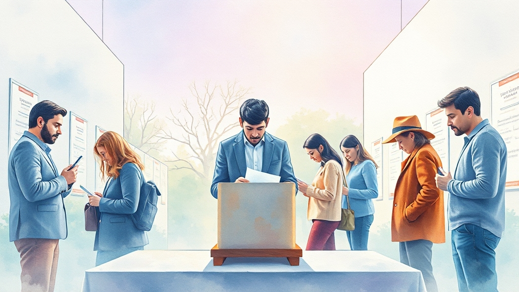 사전투표, 이것만은 꼭 지켜주세요! (watercolor 스타일)