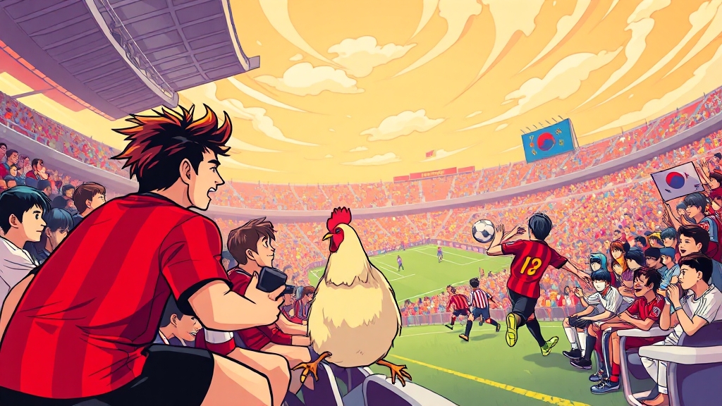 경기 관람 시 필수 체크포인트 (cartoon 스타일)