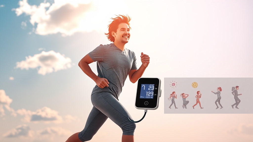 규칙적인 운동의 효과 (realistic 스타일)