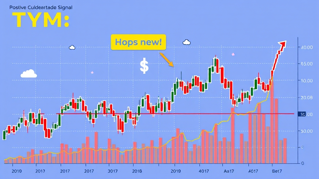 TYM 주가 차트 분석 (cartoon 스타일)