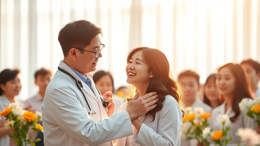 팬들의 뜨거운 축하와 응원 (realistic 스타일)