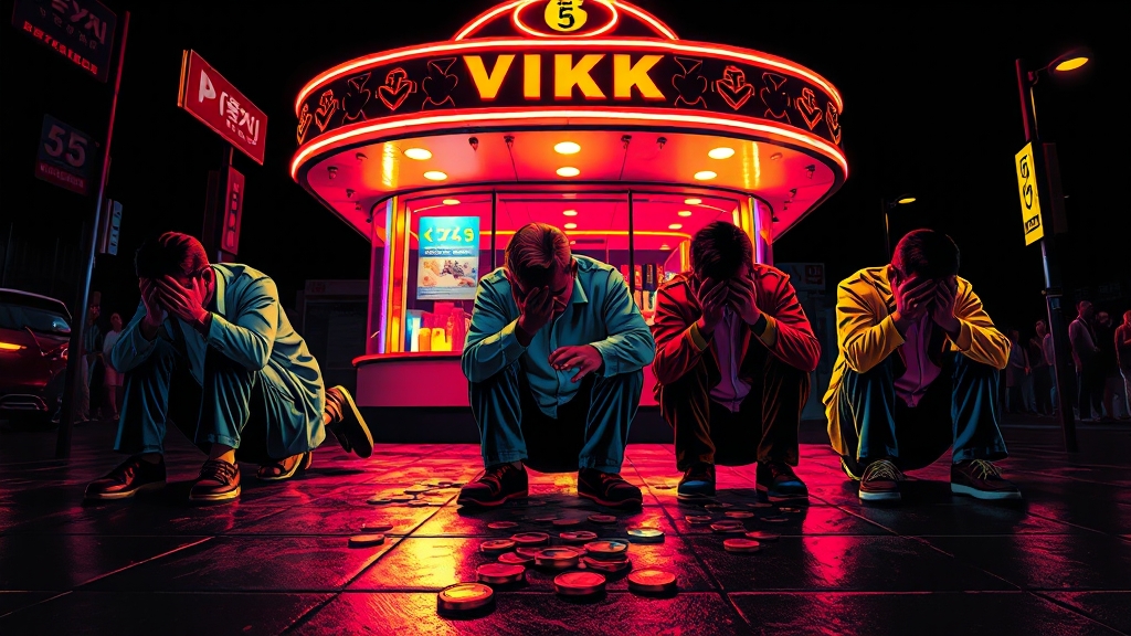 소상공인의 현실적인 어려움 (popart 스타일)