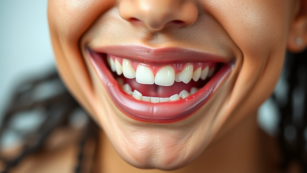 구강 유산균 선택 시 고려 사항 (realistic 스타일)