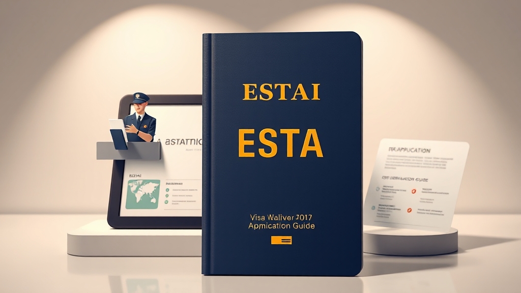 ESTA 신청 방법과 유의사항 (illustration 스타일)