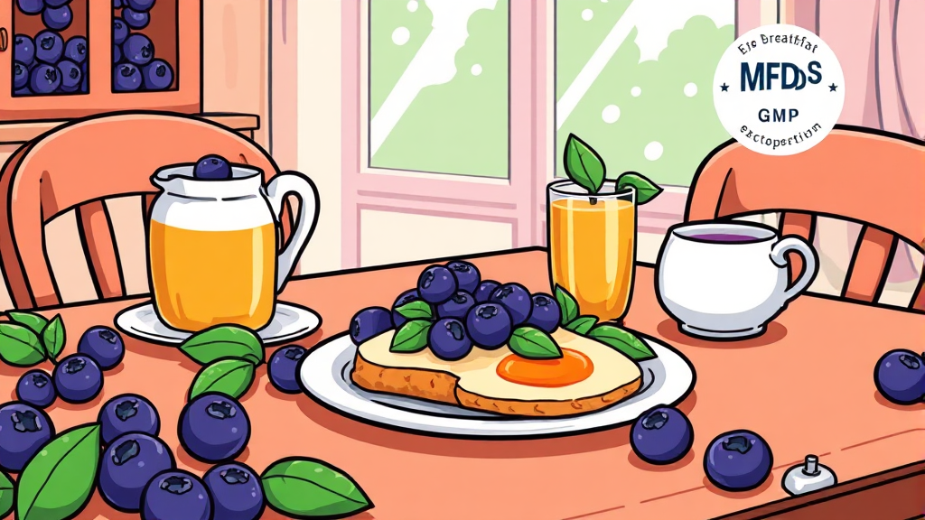 빌베리 섭취 방법 및 선택 팁 (cartoon 스타일)