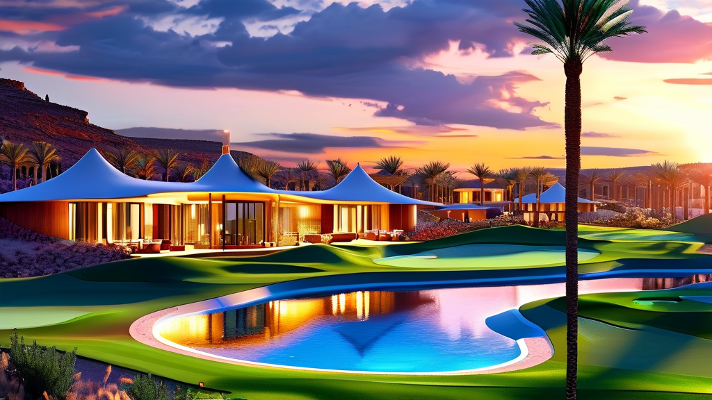 포라이즌CC 숙소와 편의시설 완벽 안내 (realistic 스타일)