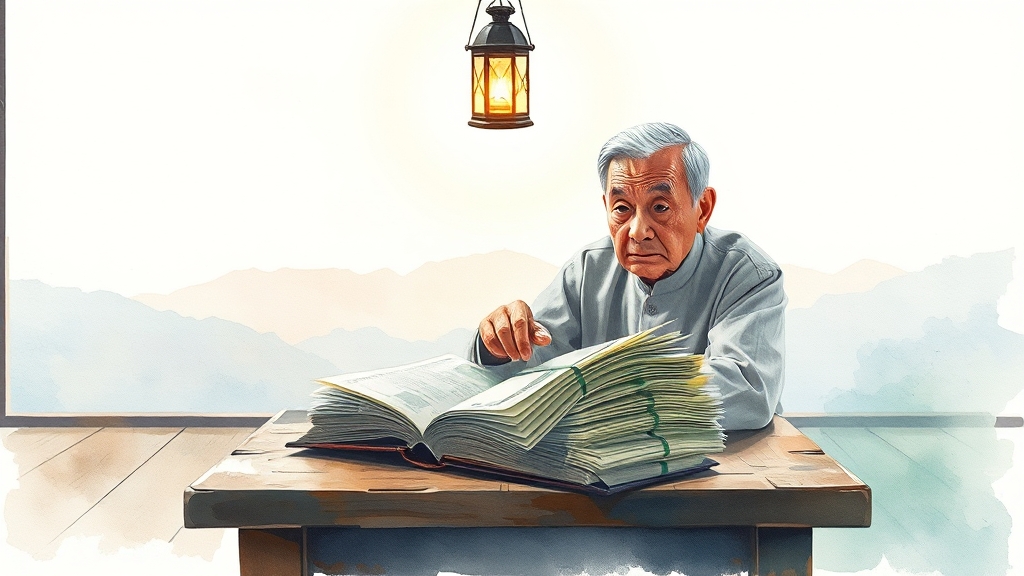 퇴직금 수령 방식 비교 (watercolor 스타일)