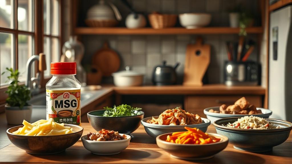 나만의 레시피 완성: 미원, 다시다 활용 꿀팁 (realistic 스타일)