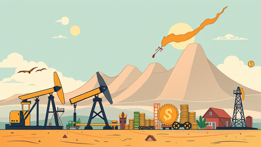 한국 경제와 자산에 미치는 영향 (illustration 스타일)