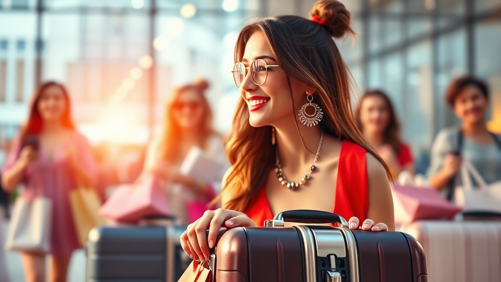 면세 쇼핑, 꿀팁은? (realistic 스타일)