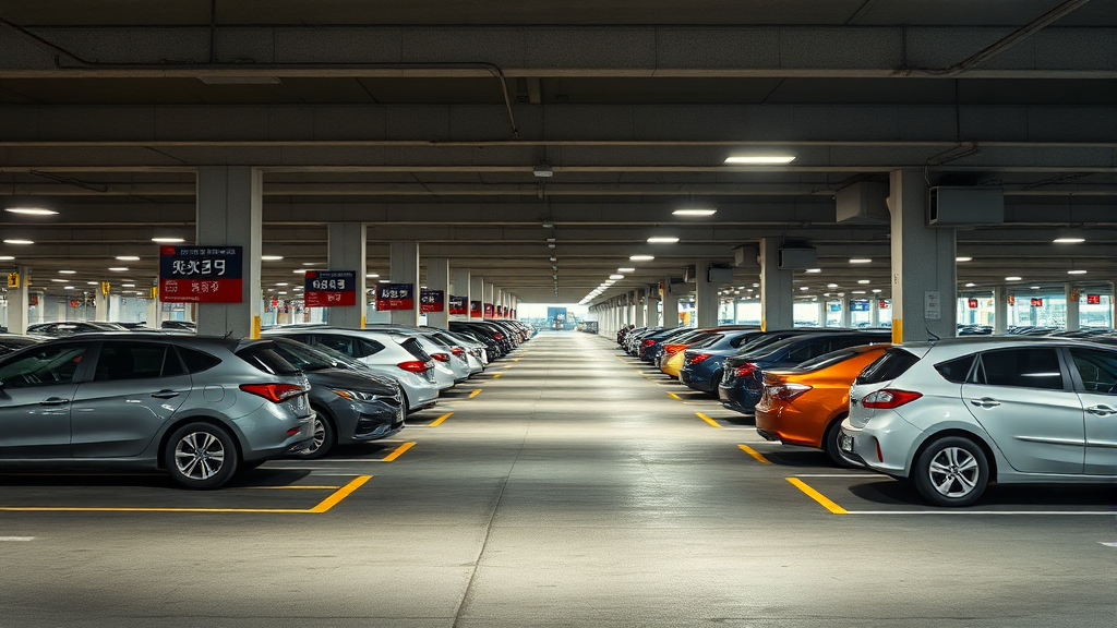 실시간 주차 가능 대수, 이렇게 확인하세요! (realistic 스타일)