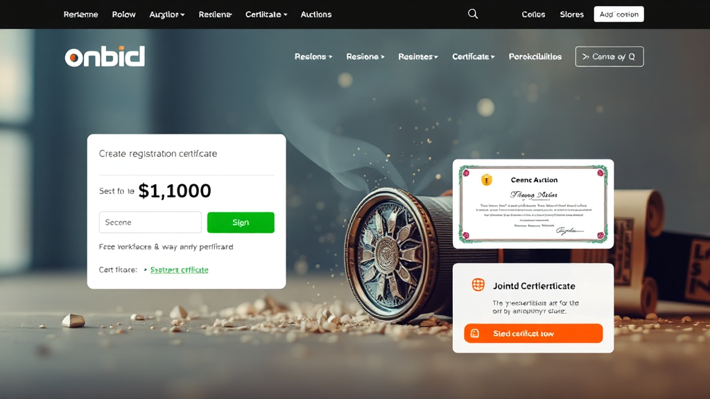 온비드 회원 가입 방법 (realistic 스타일)