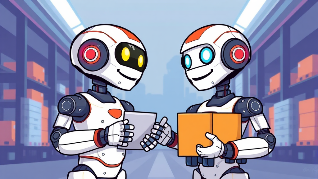 로봇 도입, 투자 회수와 정밀도를 높이는 방법 (cartoon 스타일)