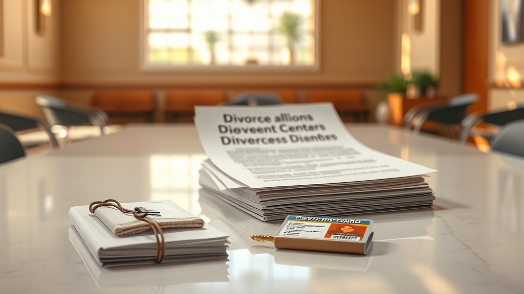 이혼 서류, 어디서 발급받지? (realistic 스타일)