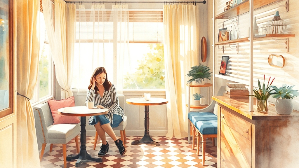 커튼 블라인드, 왜 필요할까요? (watercolor 스타일)