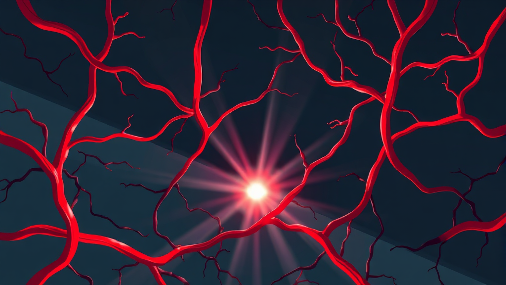 경동맥 협착과 뇌졸중 예방 (illustration 스타일)