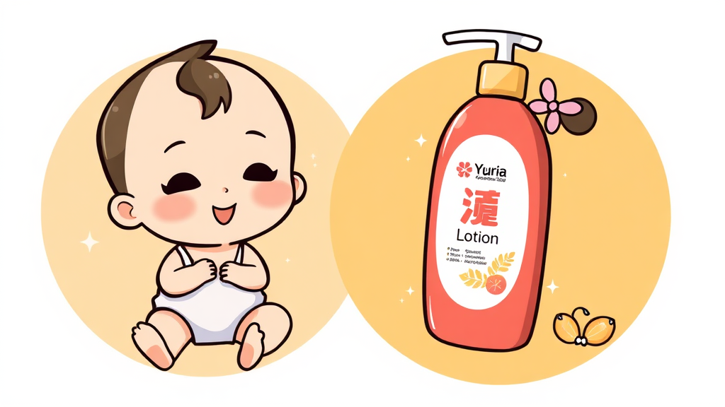 인기 유아 아토피 로션/크림 비교 분석 (cartoon 스타일)