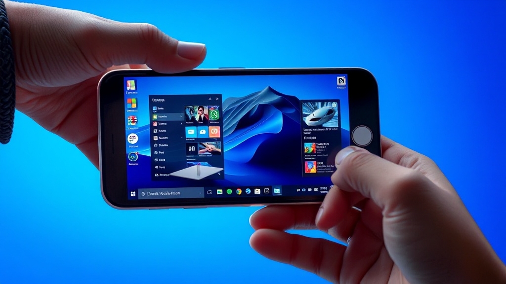 스마트폰 설정 방법 (realistic 스타일)