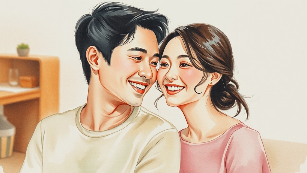 드라마에서 현실로, 관계 변화 (watercolor 스타일)