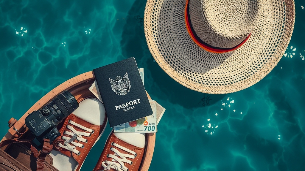 여행 준비물, 꼼꼼하게 챙기세요! (realistic 스타일)