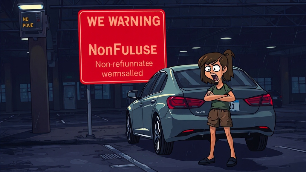 환불 불가 사례 (cartoon 스타일)