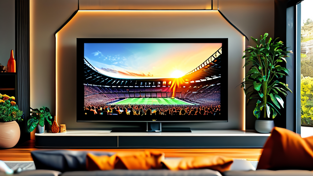 경기 시청 방법: TV부터 모바일까지 완벽 가이드 (realistic 스타일)