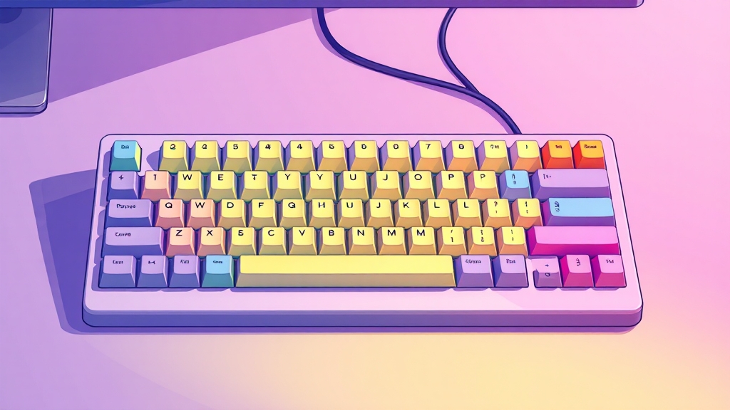 손목 건강을 위한 인체공학적 설계 (cartoon 스타일)