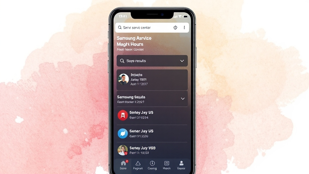 위치 및 영업시간: 센터 찾기 (watercolor 스타일)