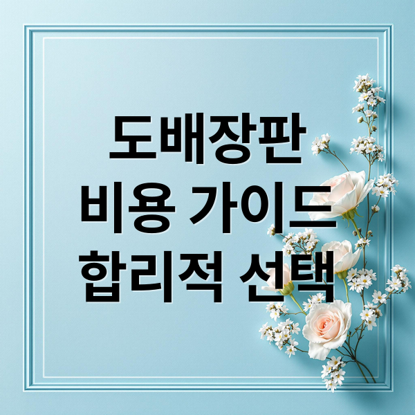 도배장판
비용 가이드
합리적 선택 (도배장판 비용)