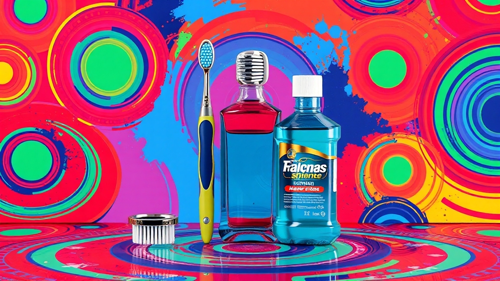 칫솔/치실 vs 구강세정기, 뭐가 다를까? (popart 스타일)