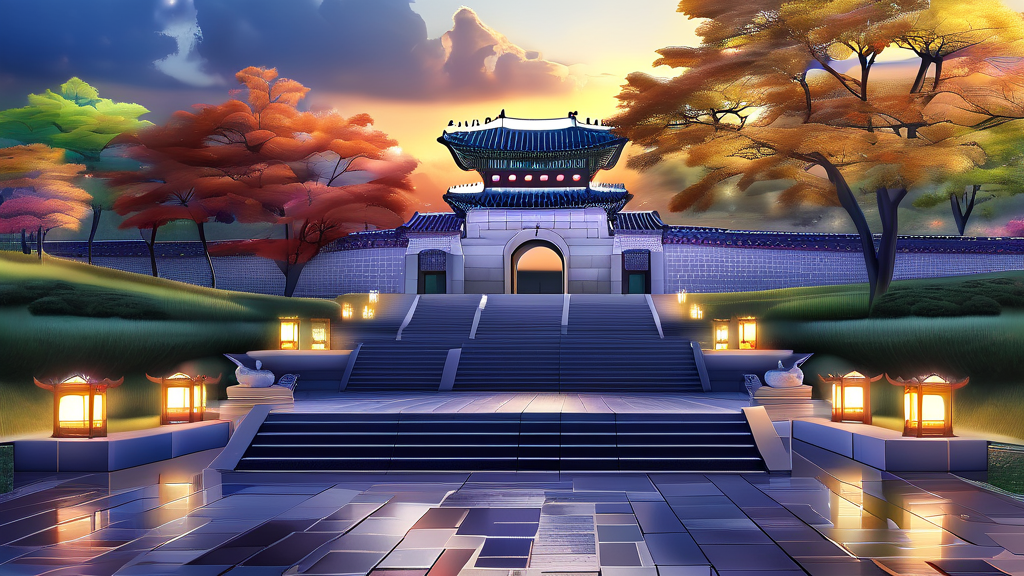 덕수궁 밤의 석조전, 참가자 모집 안내 (realistic 스타일)