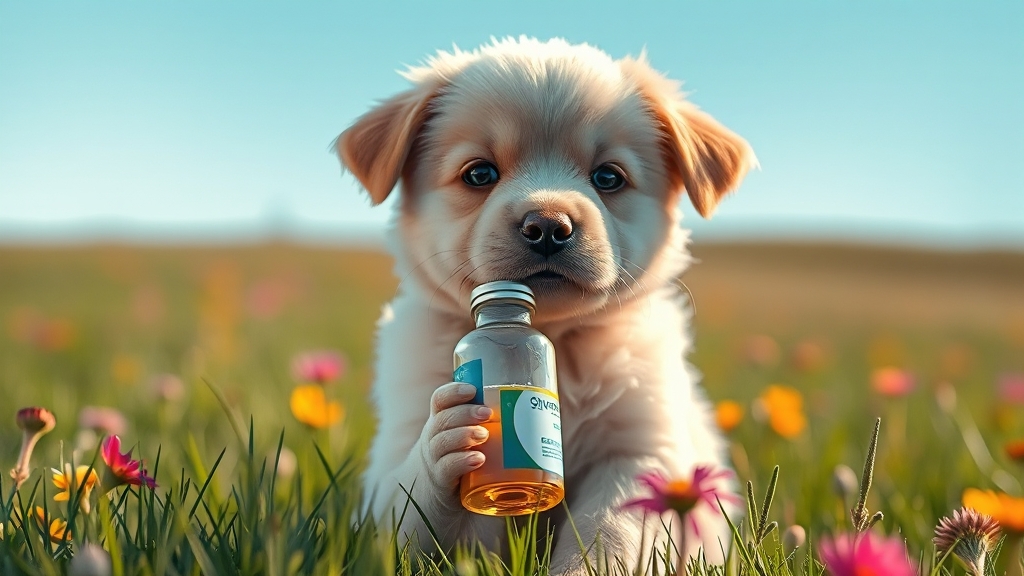 강아지 슬개골 탈구 영양제 및 보조제 (realistic 스타일)