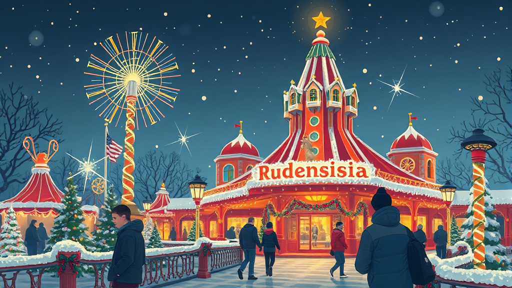 루덴시아 테마파크 운영 정보 총정리 (illustration 스타일)