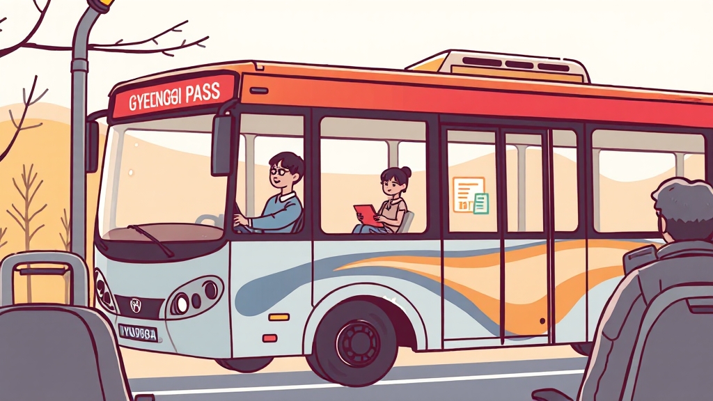 경기도 교통 요금 인상 및 도민 부담 완화 정책 (illustration 스타일)