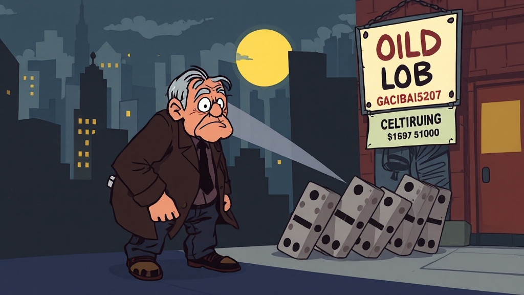 초고령화 사회의 그림자 (cartoon 스타일)