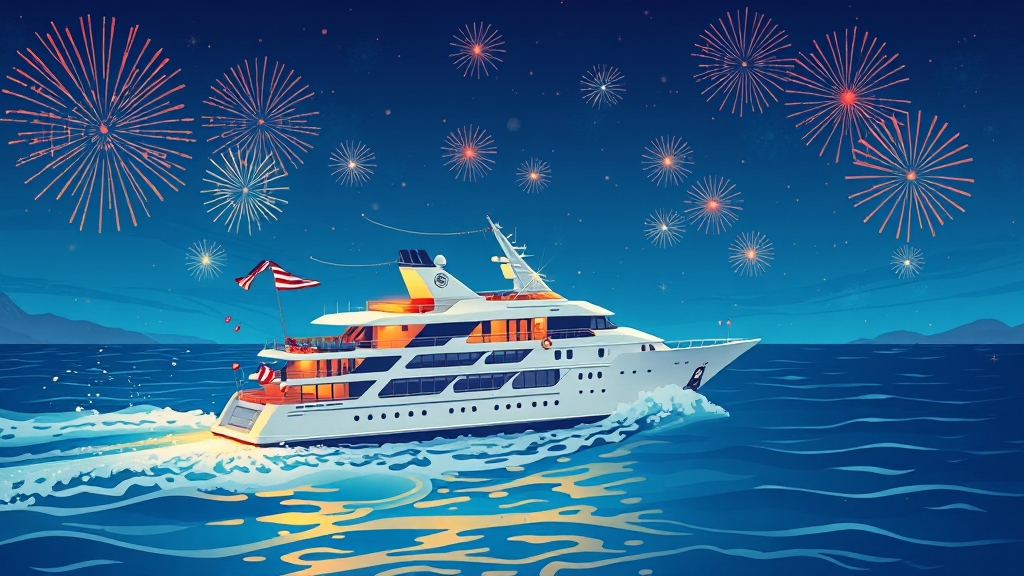 럭셔리 크루즈, 최고의 선택 (illustration 스타일)