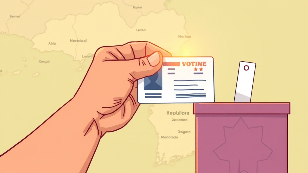 사전투표, 무엇을 준비해야 할까요? (cartoon 스타일)