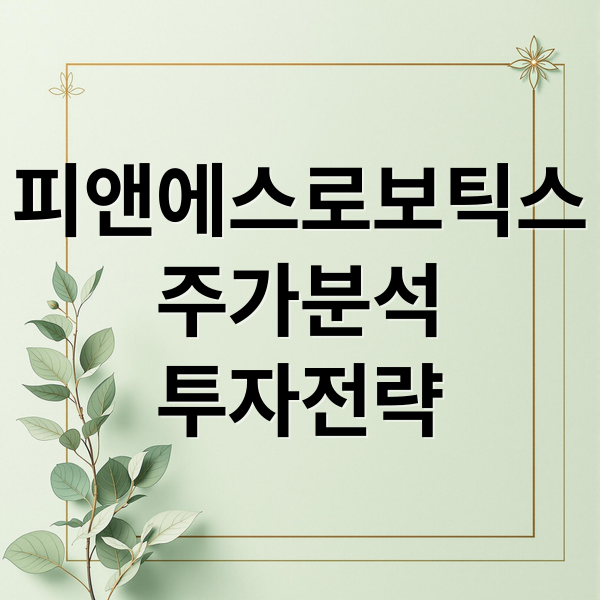 피앤에스로보틱스
주가분석
투자전략 (피앤에스로보틱스 주가)