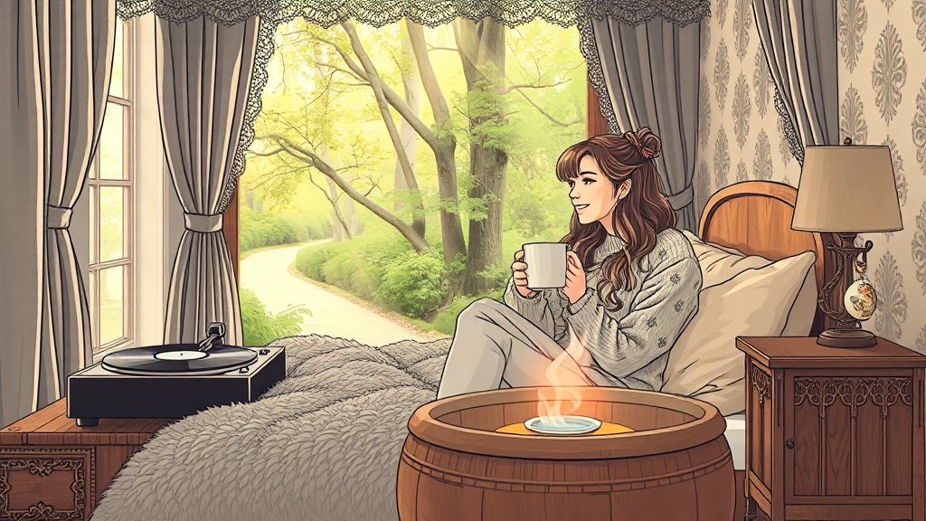 수락 휴 시설 & 이용 안내 (illustration 스타일)