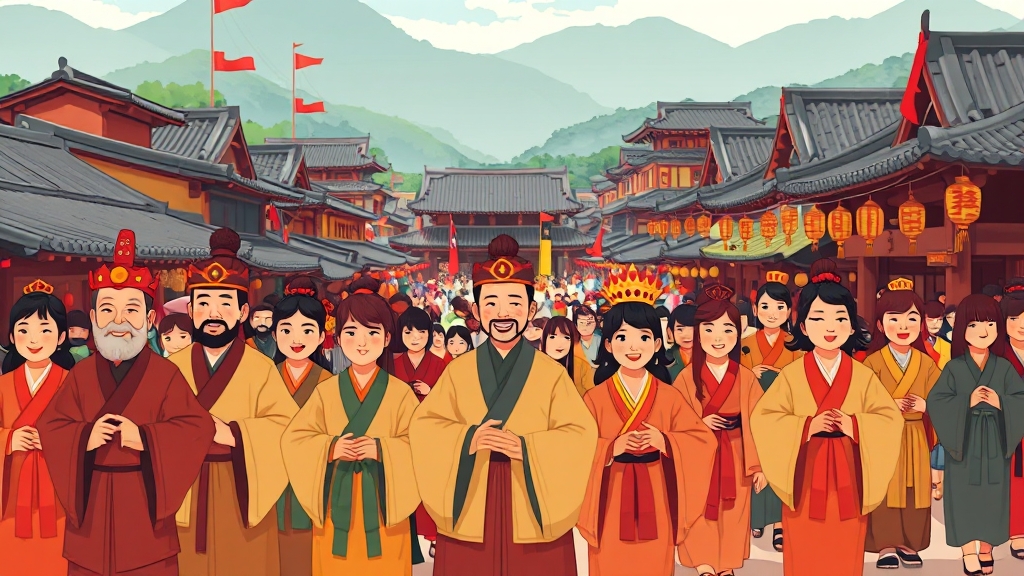 백제문화제의 역사와 가치 (cartoon 스타일)